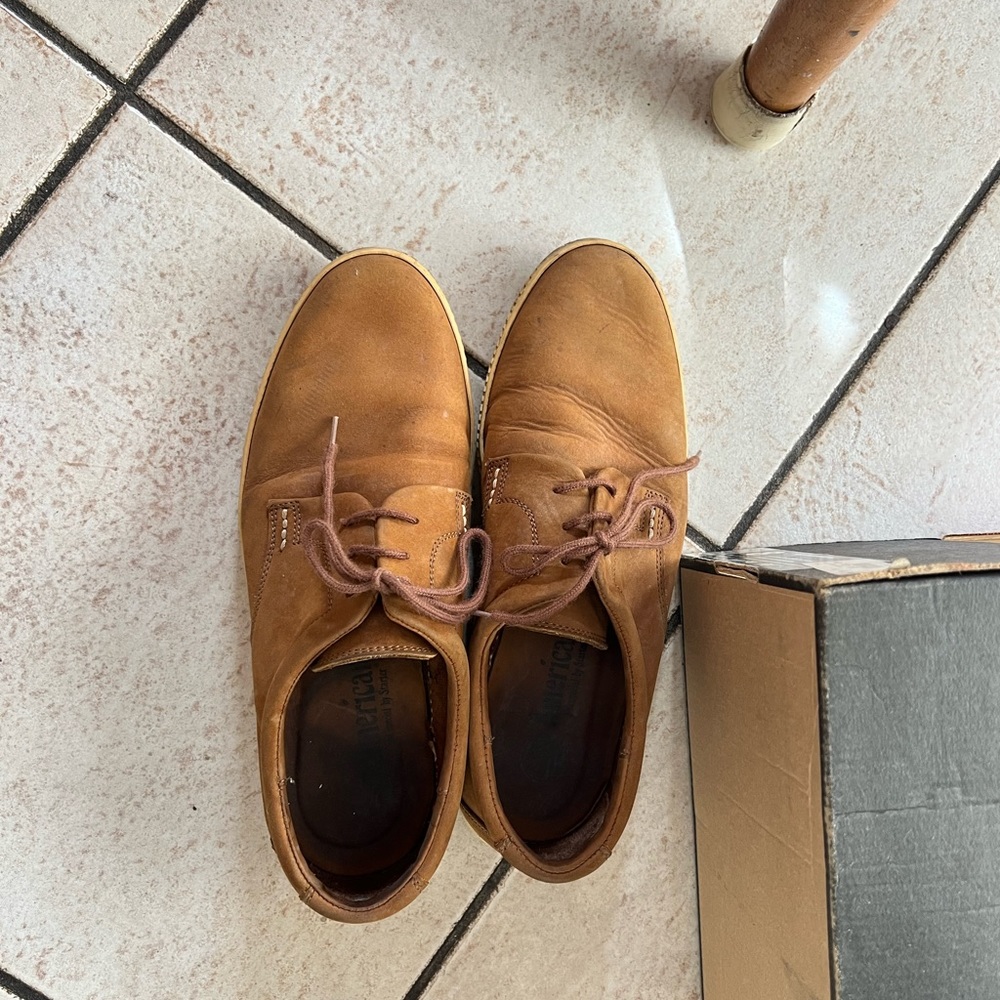 Vintage 1980s Italian leather shoes size EU40 brown suede American by starter